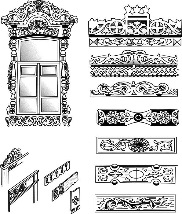 Узоры Для Наличников Трафареты