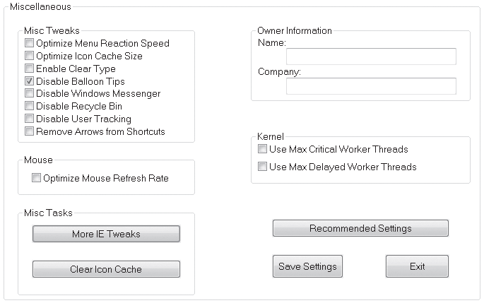 Dsl Speed Tweaks Vista